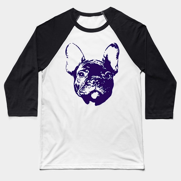 French Bulldog Baseball T-Shirt by TimeTravellers